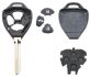 toyota car key empty housing including 3 buttons 1 pc