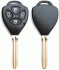 toyota car key empty housing including 4 buttons 1 pc