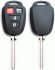 toyota car key empty housing including 4 buttons 1 pc