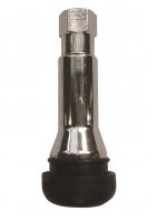 TUBELESS VENTIEL TR418 (LENGTE=61,5MM) CHROOM VENTIELGAT 11,3MM (1ST) TUBELESS VENTIEL TR418 (LENGTE=61,5MM) CHROOM VENTIELGAT 11,3MM (1ST)