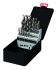 twist drill set hsss polished 25piece 1pc