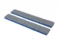 UNIMOTIVE ADHESIVE WEIGHTS SILVER COATED 4X5/10G (STRIP 60G) NORTON TAPE (100PCS)