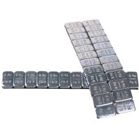 UNIMOTIVE ECONOMY ADHESIVE WEIGHTS ZINC PLATED 4X5/10G (STRIP 60G) BLUE TAPE (100PCS)