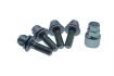 unimotive lug nut set 4x m12x12534 with socket 17 peugeot flat 1pc