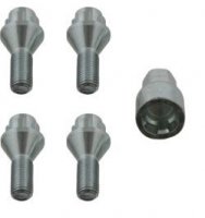 UNIMOTIVE LUG NUT SET 4X M12X1,5-23 WITH SOCKET 17 BMW TAPERED (1PC)