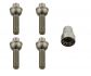 unimotive lug nut set 4x m12x1538 with socket 17 mercedes ball seat 1pc