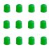 unimotive plastic valve cap green 100pcs