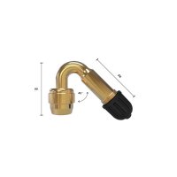 UNIMOTIVE VALVE EXTENSION 45 DEGREES BRASS (1PC)