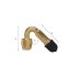 unimotive valve extension 45 degrees brass 1pc