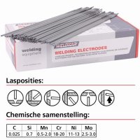 WELDING ELECTRODES WK 316 Ø 2.50X300 2KG (1PC)