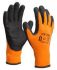 winter glove orangeblack latex grip mt10 1 pair 1pc